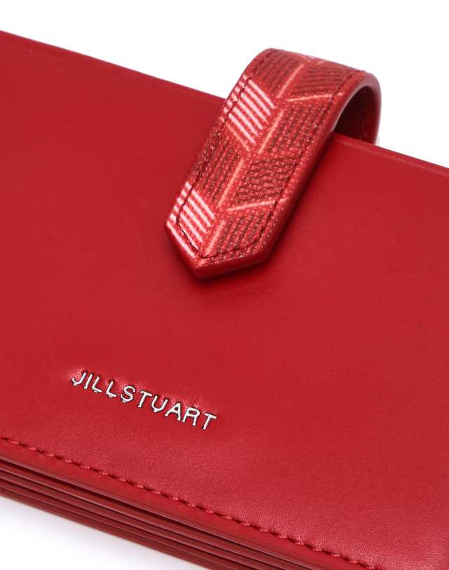 [JILLSTUART]★ROSELLA PATTERN LEATHER ACCORDION CARD WALLET JILLSTUART]☆ROSELLA PATTERN LEATHER ACCORDION CARD WALLET