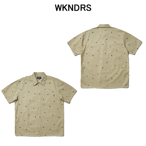★2023SS新作★WKNDRS★CURRENCY WORK SHIRT