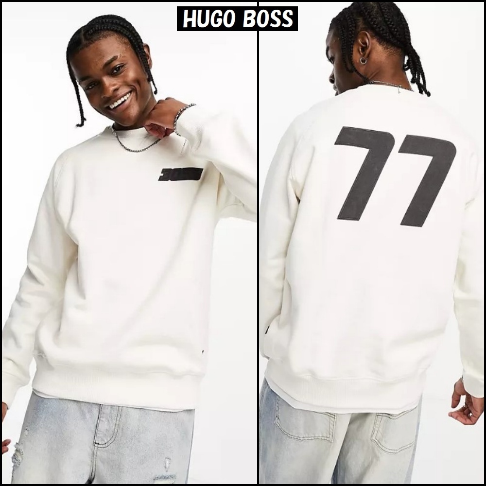 【Hugo Boss】Orange Wereflective ロゴ スウェットシャツ ♪