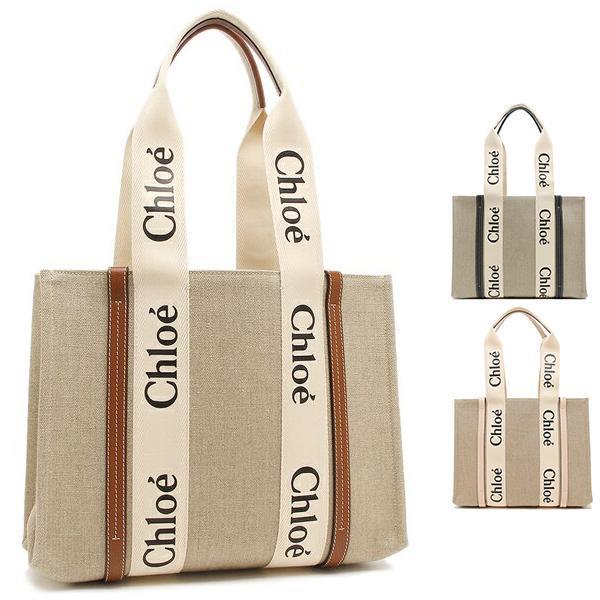 CHLOE トートバッグ ウッディ CHC22AS383I26 WOODY ロゴトート