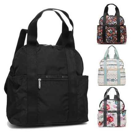 美品　LeSportsac × STAYREAL コラボ　リュック　白　黒