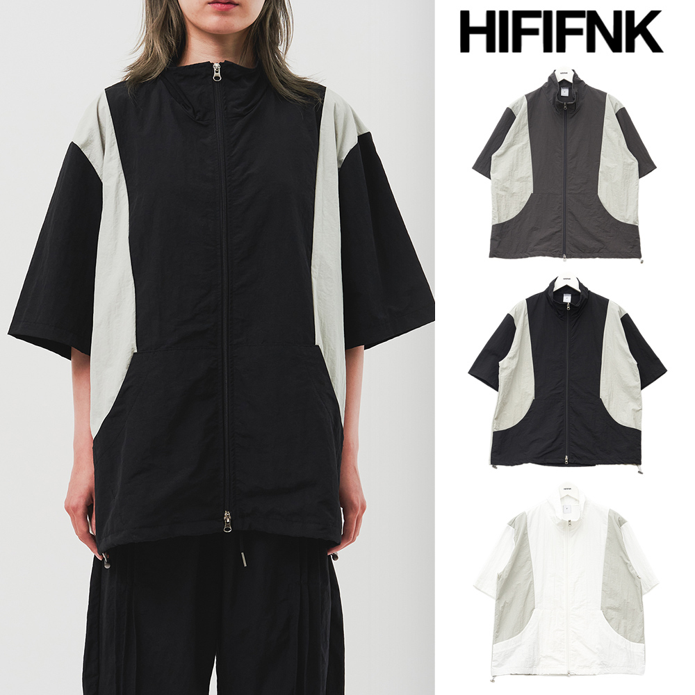 【HI FI FNK】Q Pleats Nylon Jacket