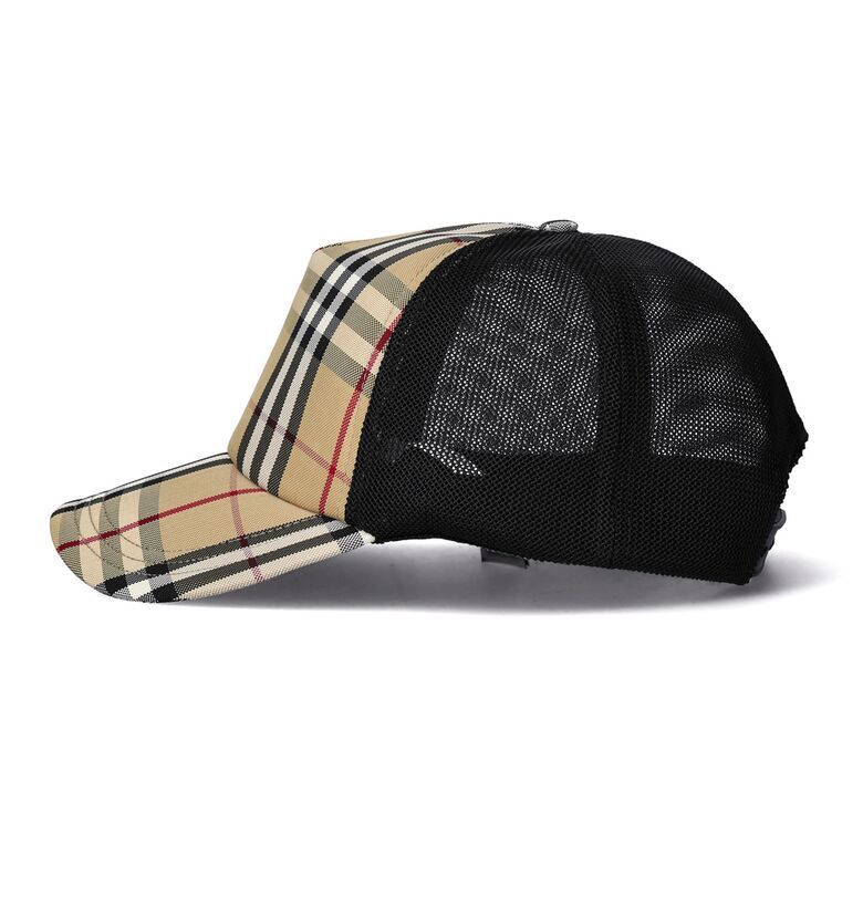 福袋 セール 関税負担なし☆Burberry バーバリー チェック＆メッシュキャップ 帽子