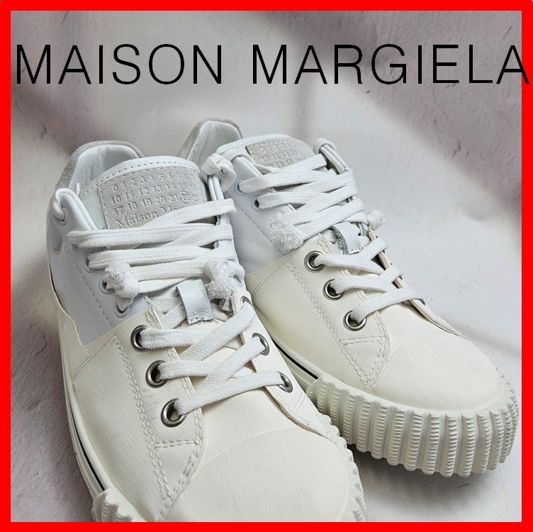 ★【MAISON MARGIELA】★ロゴ スニーカー Evolution★WHITE★
