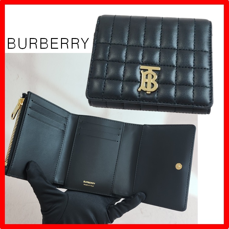 ☆人気☆【BURBERRY】☆ローラ キルティング 三つ折り 財布☆