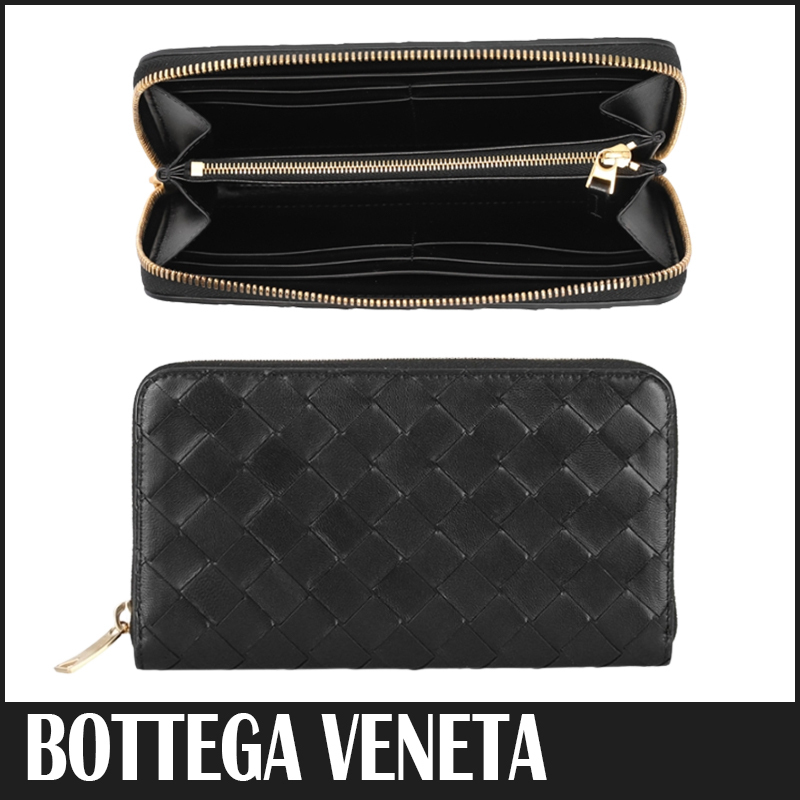 送料関税込 BOTTEGA VENETA ジップアラウンド ウォレット 長財布