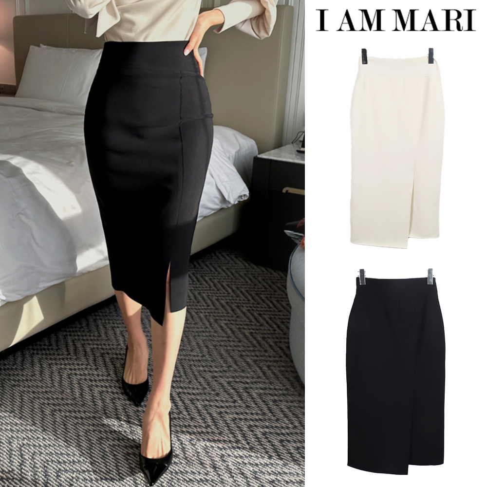 【I AM MARI】Minella Slit Banding Skirt