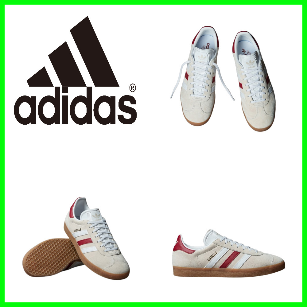 ★[ADIDAS]★Adidas Gazelle Aluminium Collegiate Burgundy★