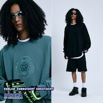 ☆GRAFFITIONMIND☆EMBLEM EMBROIDERY SWEATSHIRT