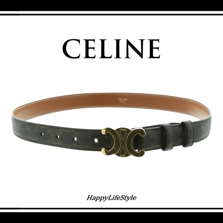 注目◇TRIOMPHE ミディアム ベルト◇CELINE