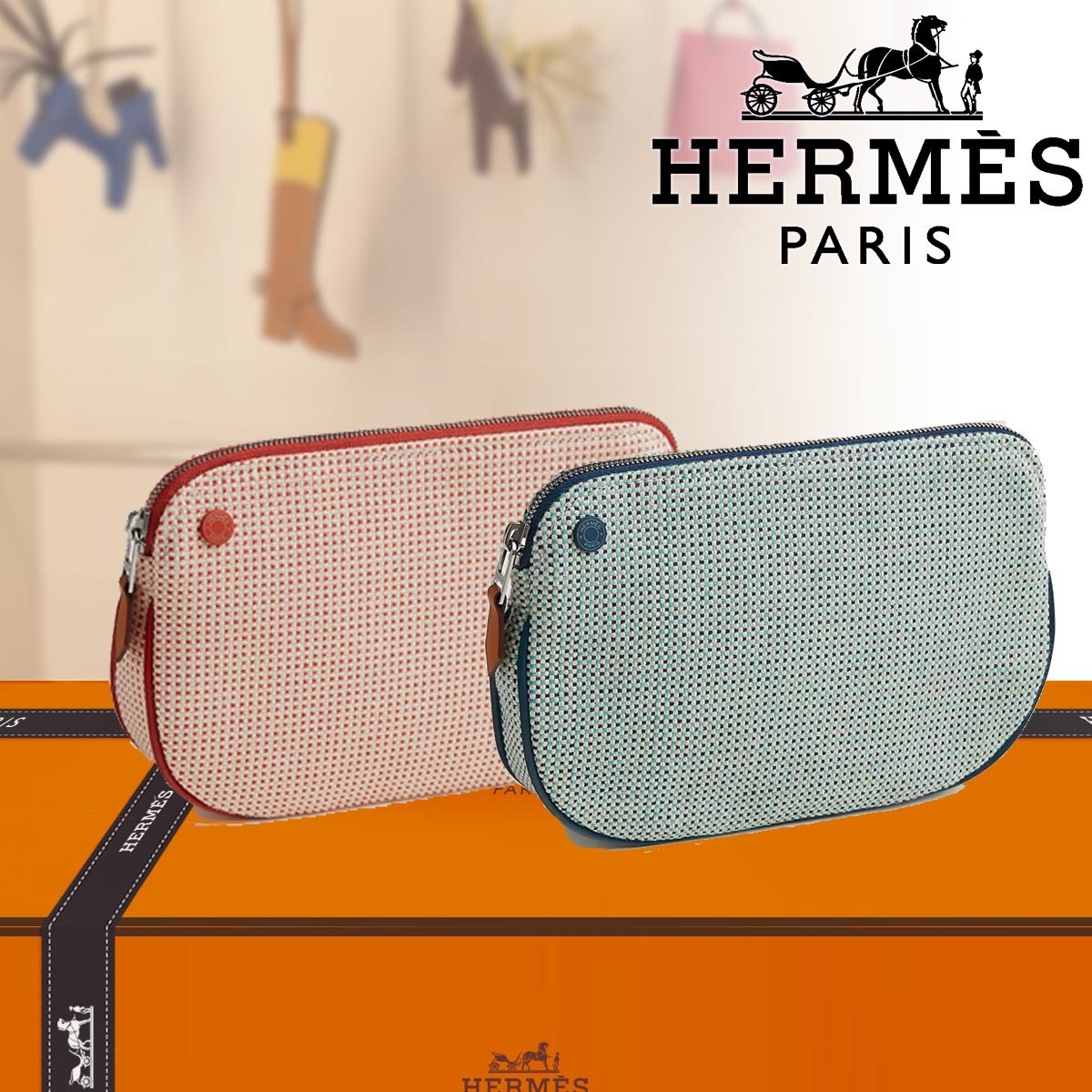 HERMES ポーチ Echappee