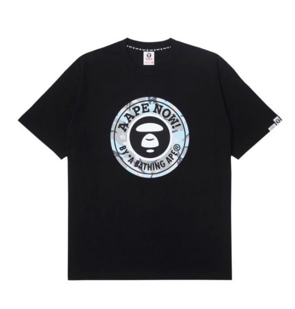 【AAPE by A BATHING APE】Moonface カモ パッチ Tシャツ ♪ AAPE by A BATHING APE】Moonface カモ グラフィック Tシャツ