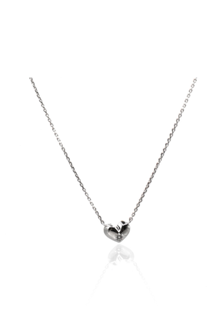 《韓国 KINDABABY》adorable cubic heart necklace 人気