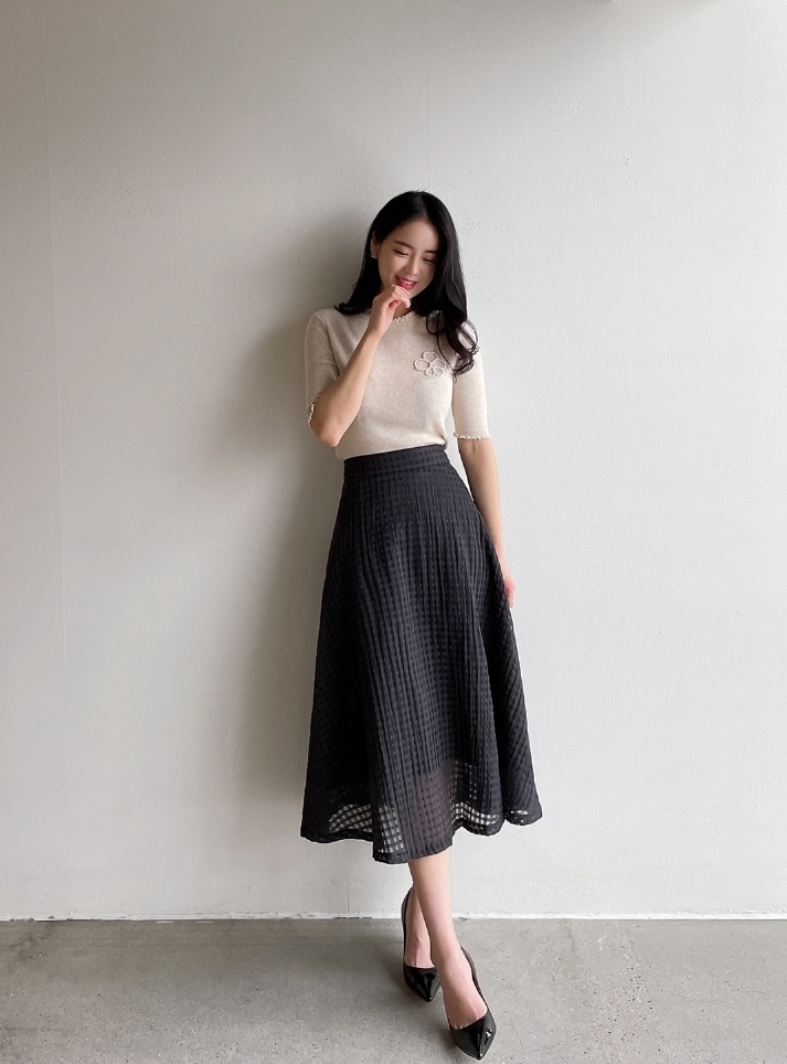 【I AM MARI】Loriel Square Banding Skirt