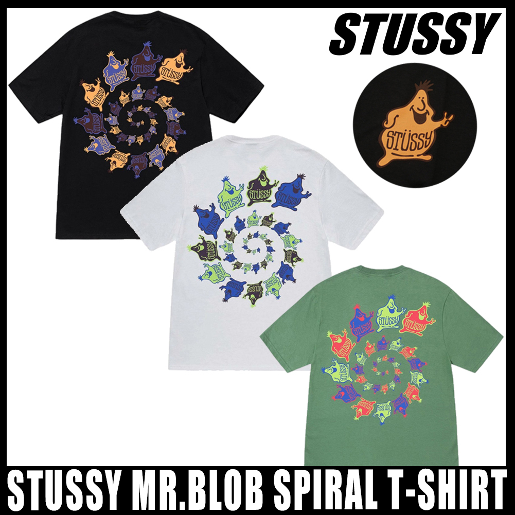◆送料無料◆STUSSY MR.BLOB SPIRAL T-SHIRT◆男女共用◆