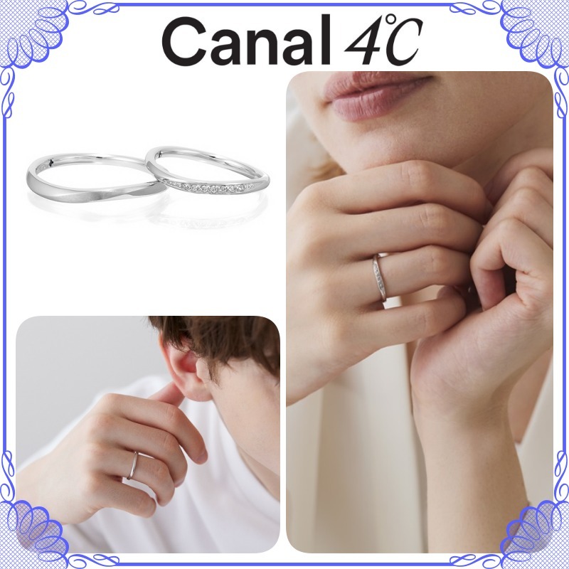 売れ筋がひクリスマスプレゼント！ canal 結婚 新品 シンプル ダイヤモンド 指輪 婚約指輪 4℃ アクセサリー