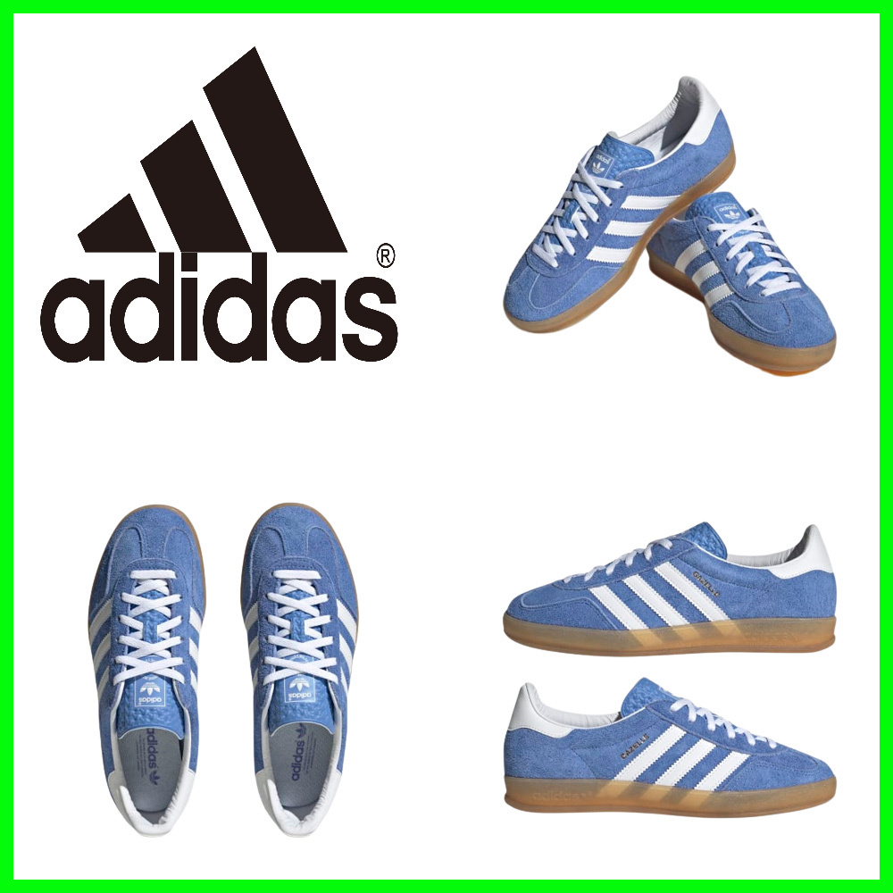 ★[ADIDAS]★WS Gazelle Indoor Blue Fusion Cloud White★