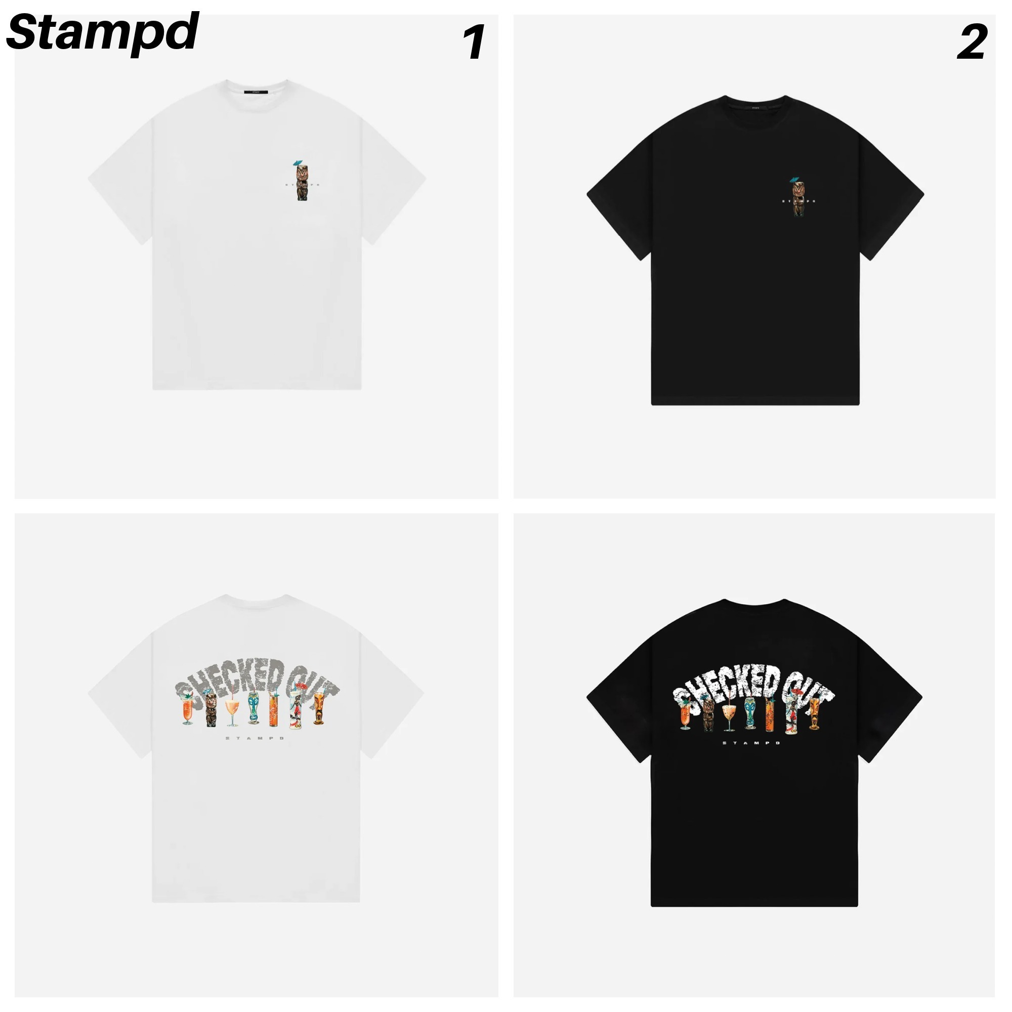 【STAMPD】CHECKED OUT RELAXED TEE