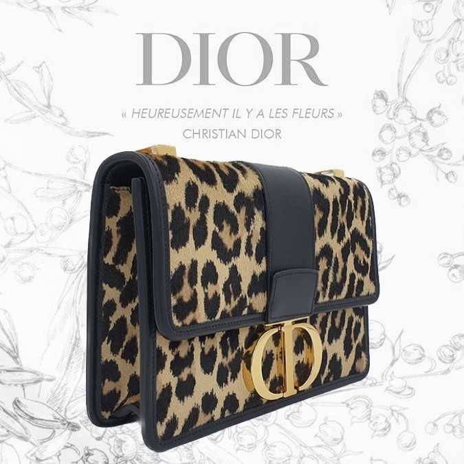 【関税込み】Montaigne Bag Pony Hair Calfskin \"Leopard\"