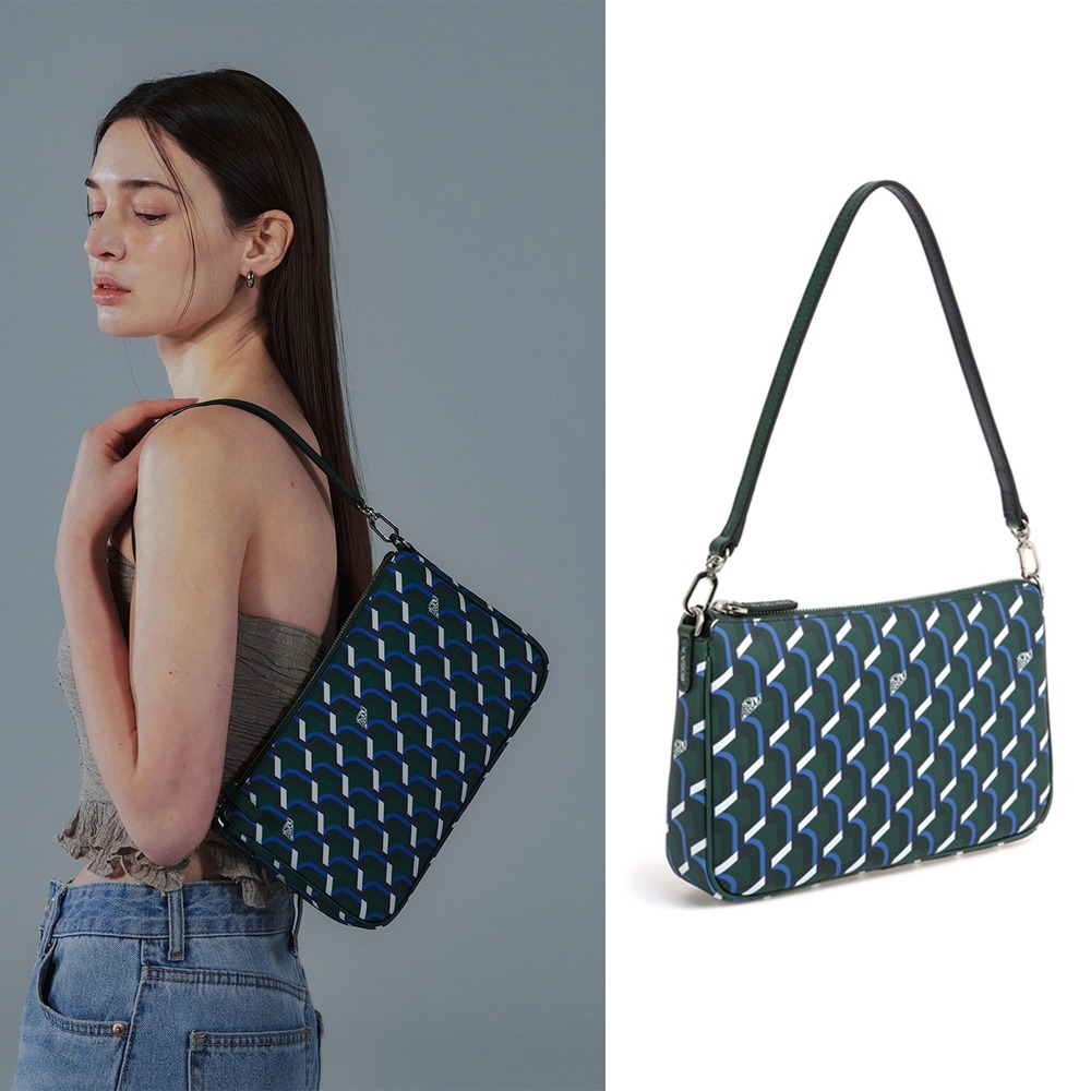 韓国大人気[rosa.K]MONOGRAM PETIT SHOULDER BLUE MOUNTAIN_MM