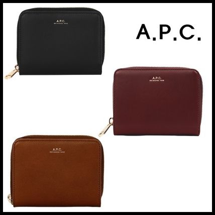 ◆A.P.C.◆ コンパクト 二つ折り財布 PXAWV F63029 LZZ アーペーセー A.P.C. PXAWV F63029 LZZ BLACK APC 二つ折り財布