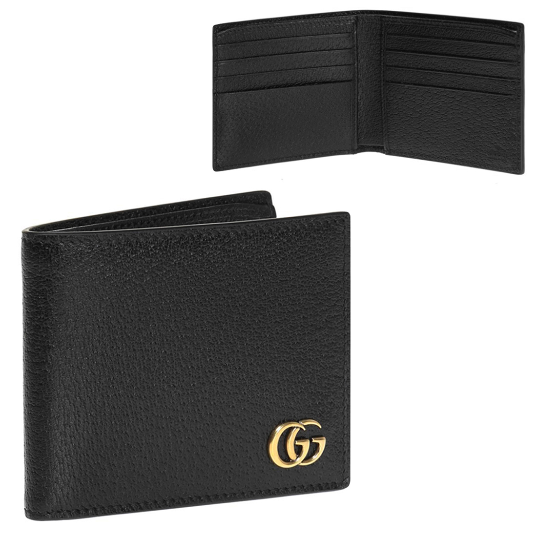 関税負担なしGUCCIグッチGGマーモント二つ折りレザーウォレット