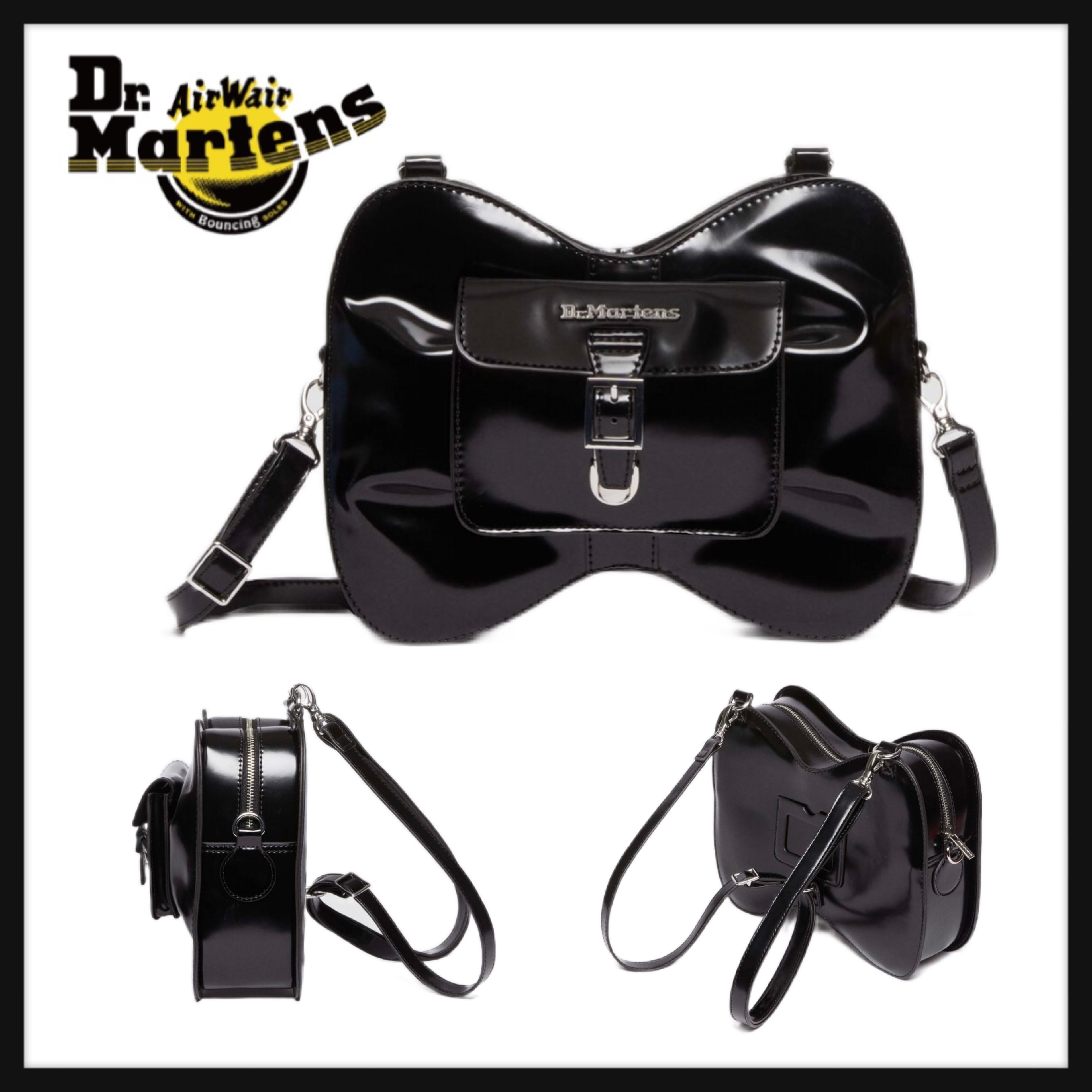 【Dr Martens】BOW バック ブラック VEGAN 2WAY