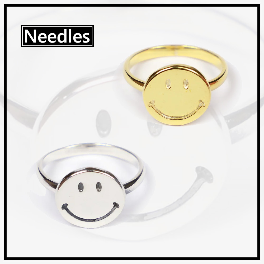 【Needles】リング ゴールド プレート 925 シルバー スマイル