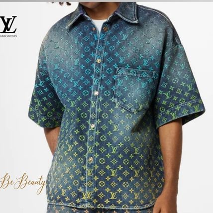高品質 LOUISVUITTON ルイヴィトン シャツ マルチカラー XL AW