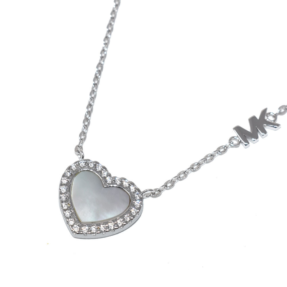 MICHAEL KORS ネックレス MKC1337AH040 MOP HEART PENDANT SV