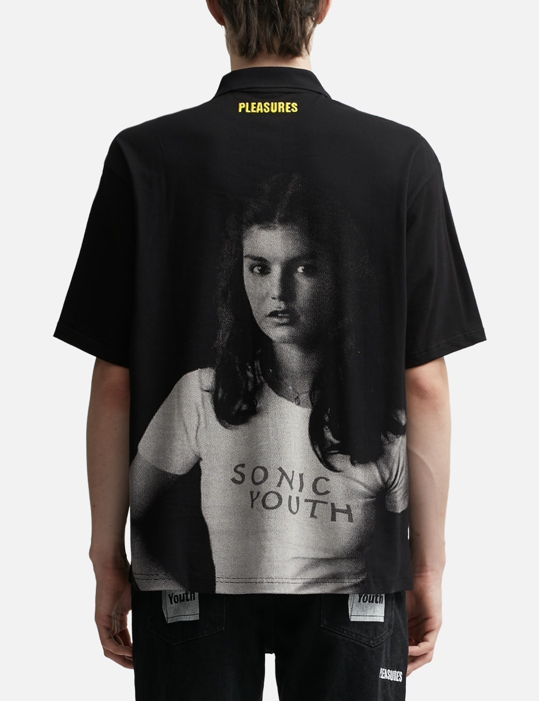 PLEASURES × Sonic Youth STAR POWER キャンプカラー シャツ