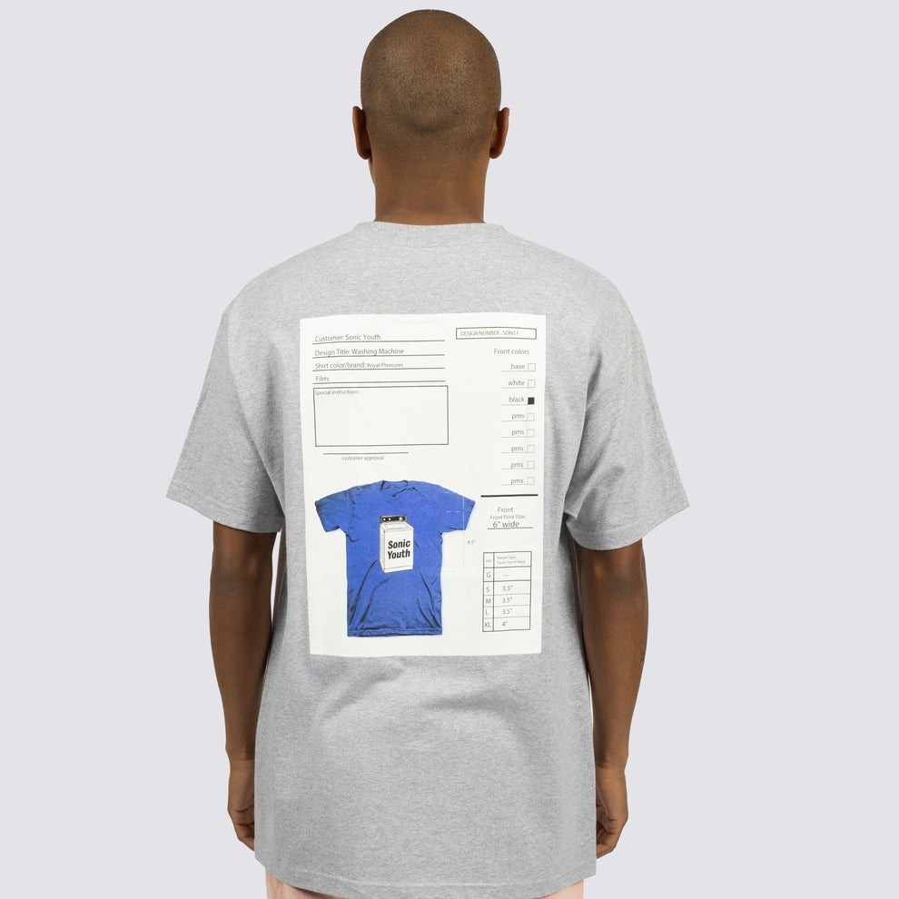 海外限定 PLEASURES × Sonic Youth TECHPACK 半袖 Tシャツ Pleasures x Sonic Youth Techpack Tee in Grey – Oneness Boutique