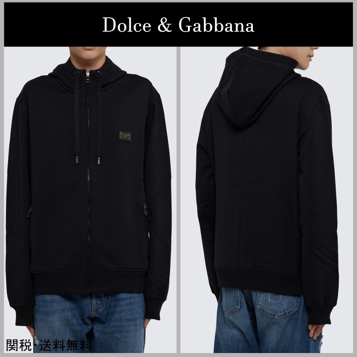 【Dolce & Gabbana】フルジップ ジャージー パーカー