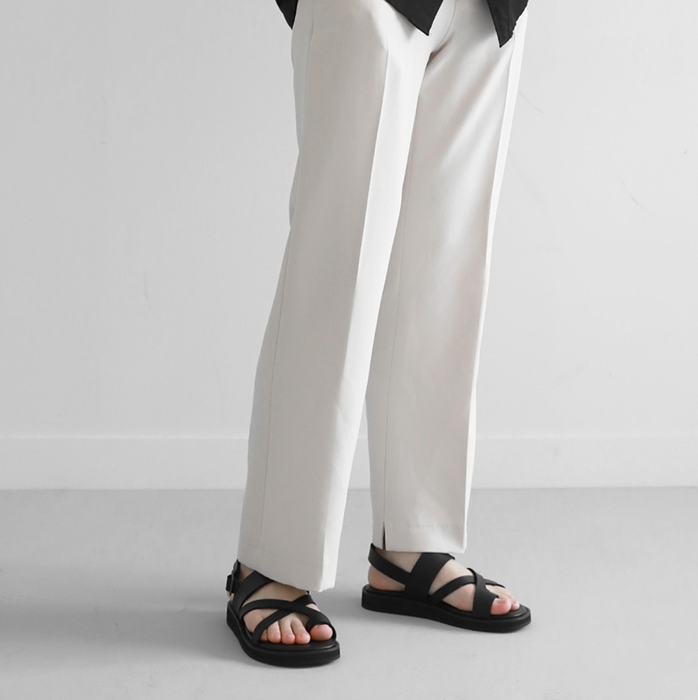 GRANT CROSS STRAP SANDAL BLACK [230~ 290mm] 靴・ブーツ・サンダル