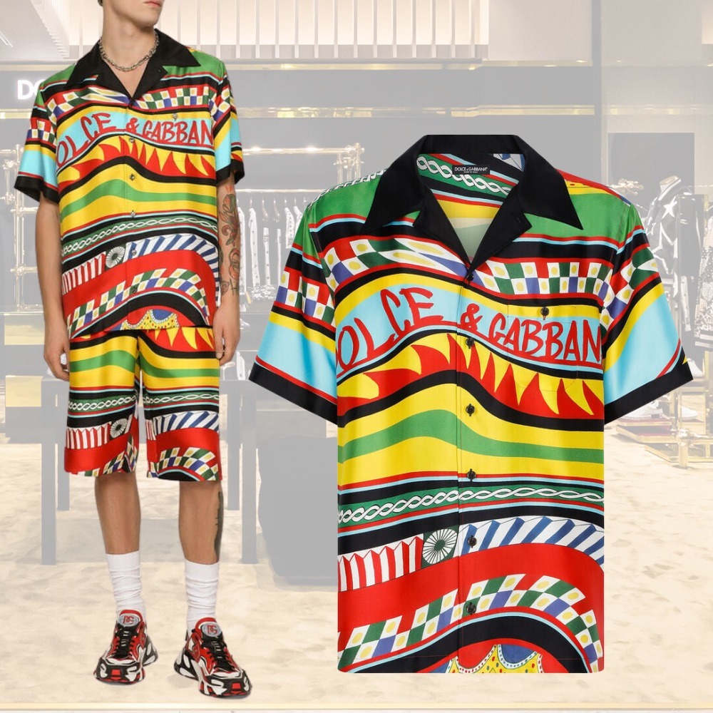 DOLCE & GABBANA シルクドット柄ルームウェア 38