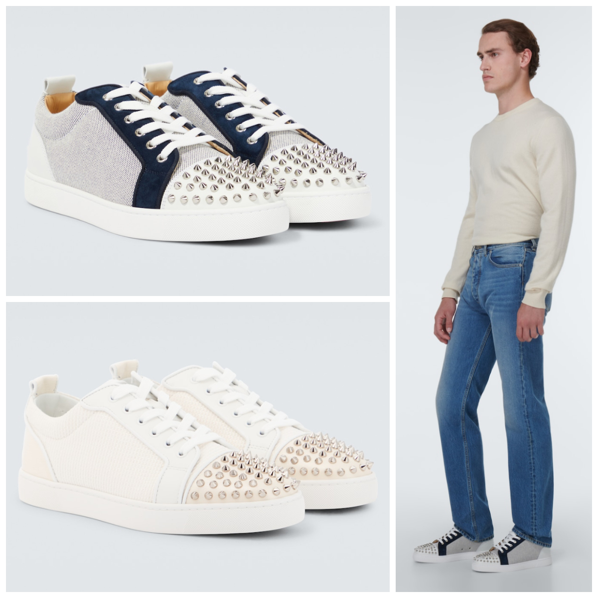 新作*Christian Louboutin＊ルイジュニア スパイクスニーカー