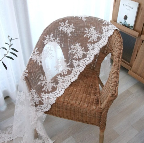 【PAPER GARDEN】ベイジー刺繍レース クロス 230*140 PAPER GARDEN】ベイジー刺繍レース クロス 230*140 (PAPER