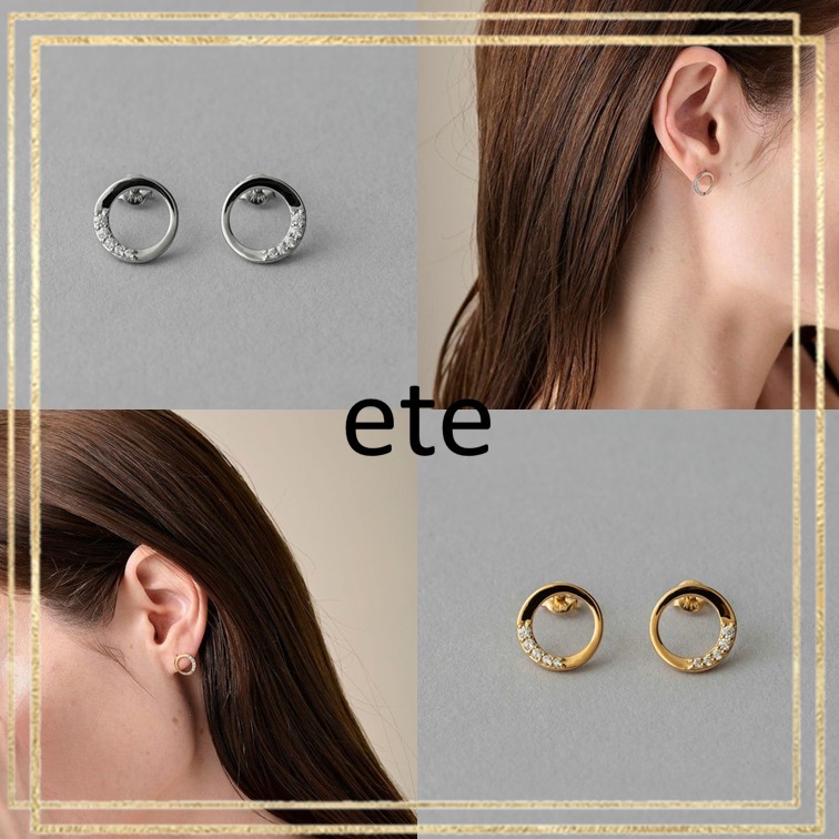 ete エテ ピアス ビジュー サークル ジルコニア ギフト 国内発送