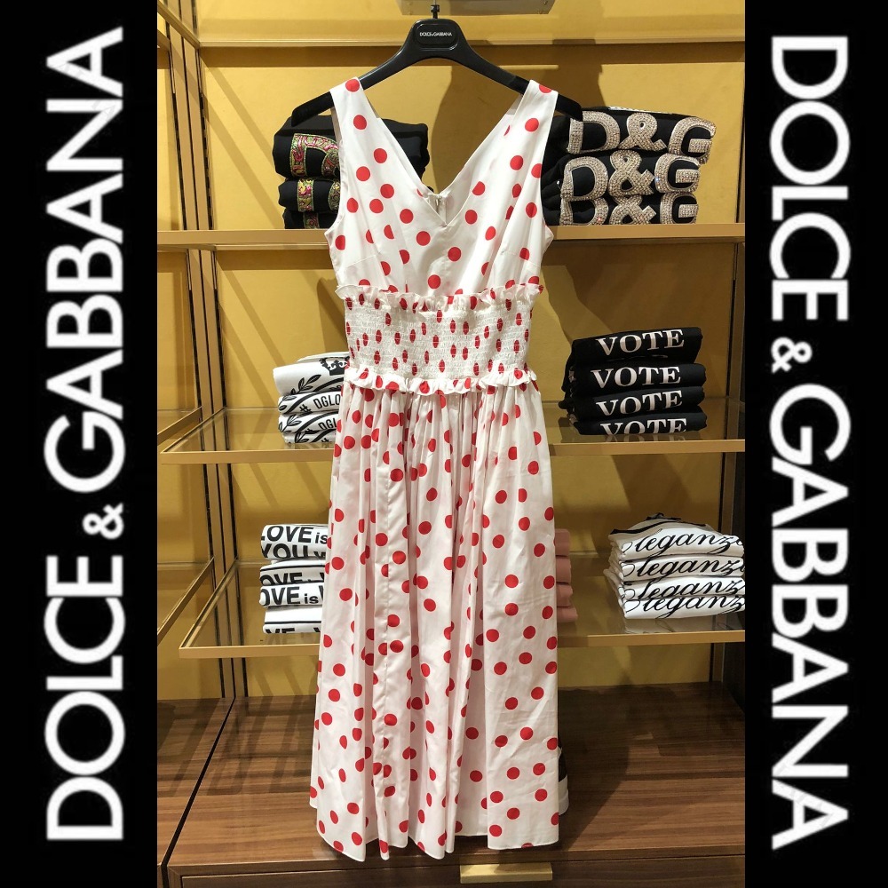 DOLCE&GABBANA ドット柄 ワンピース