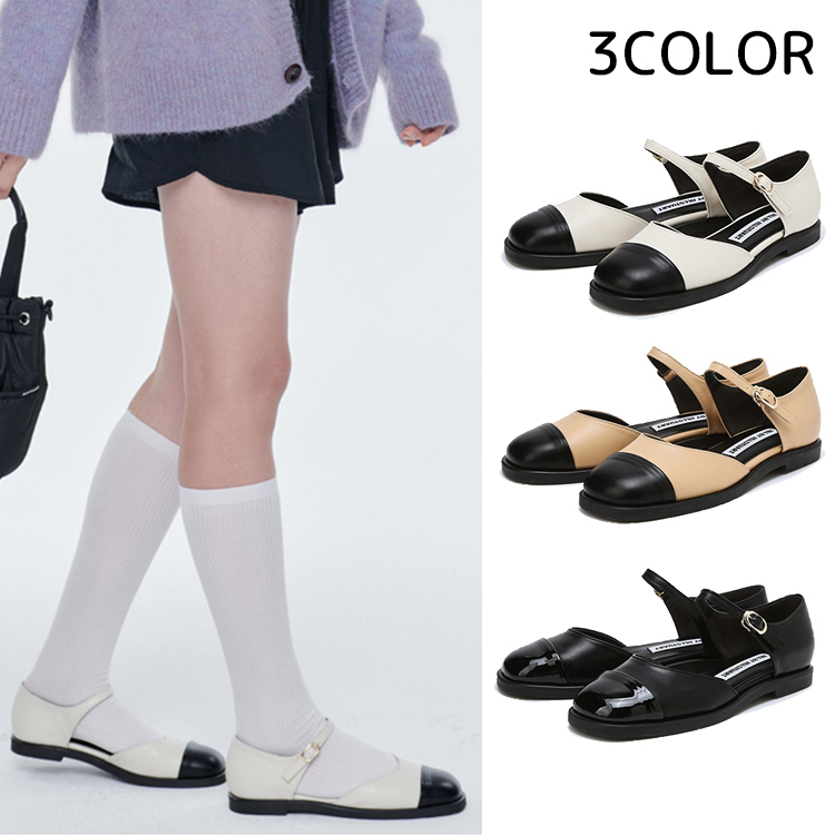 フラットシューズ JILLSTUART [LENA] TOE CAP MARY JANE BMH978