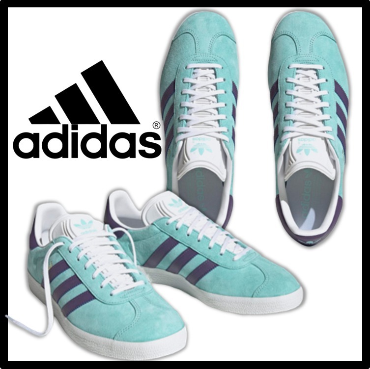 ★関税込★adidas★ORIGINALS GAZELLE CLEAR AQUA★22-30cm★