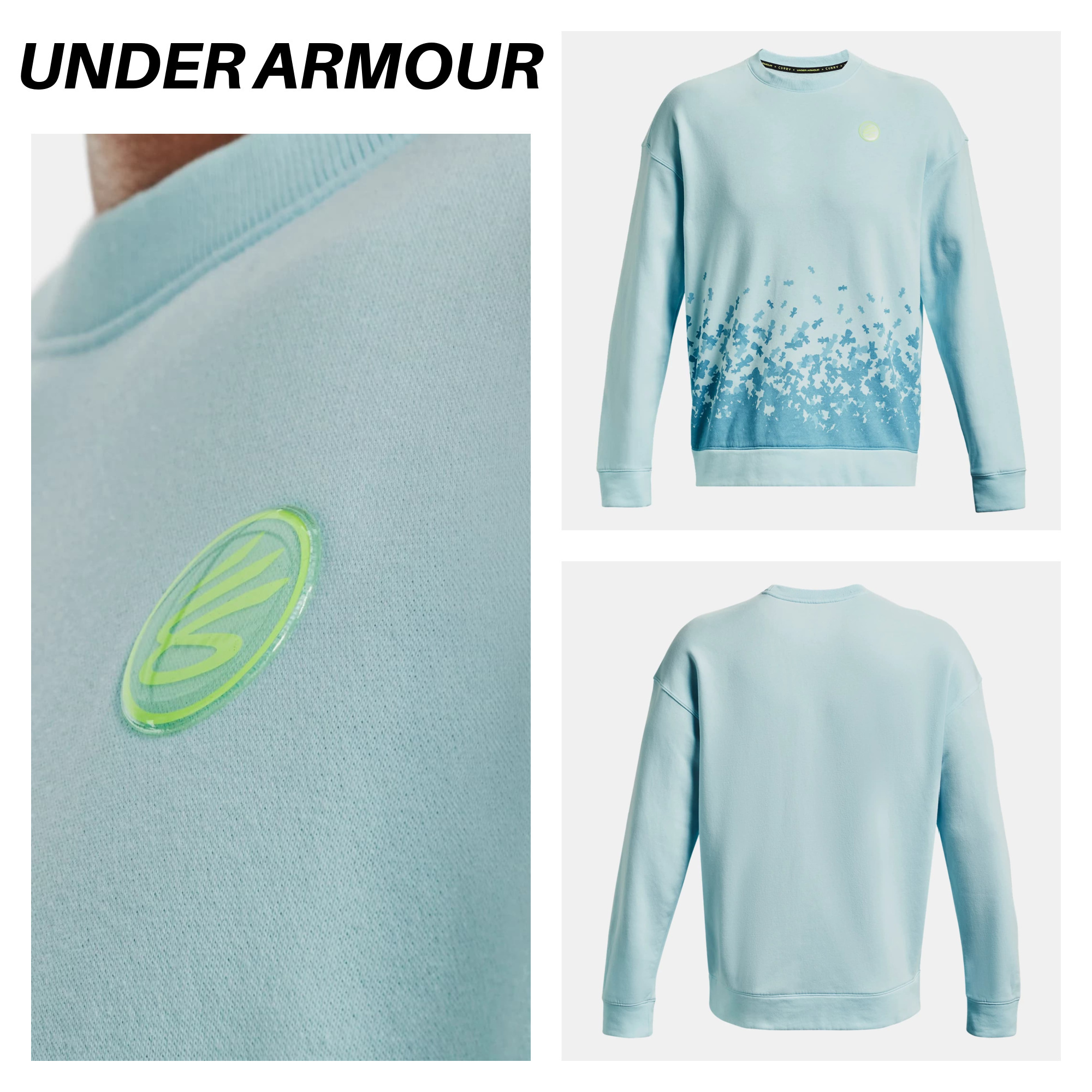 【UNDER ARMOUR】Men's Curry Sour Then Sweet Crewneck
