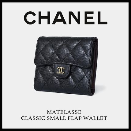 Chanel Black Caviar Small Classic Flap Wallet