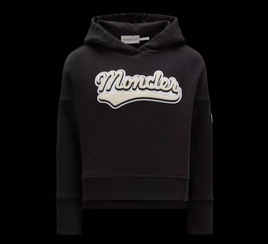 MONCLER 2023/24秋冬新作キッズ ロゴ入りフーディー 4A/6A Ω