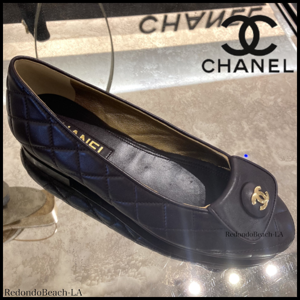 【気分はダーク系ブラウン】CHANEL★バレエシューズ★期間限定