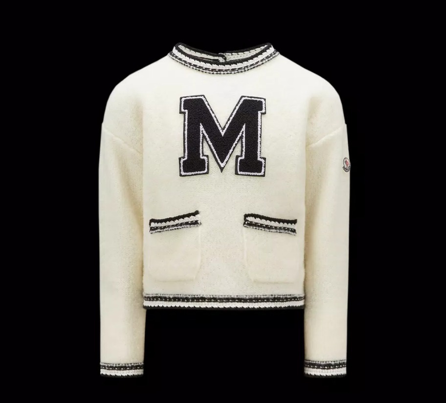 MONCLER 2023/24秋冬新作キッズ Mパッチ付きセーター 4A/6A
