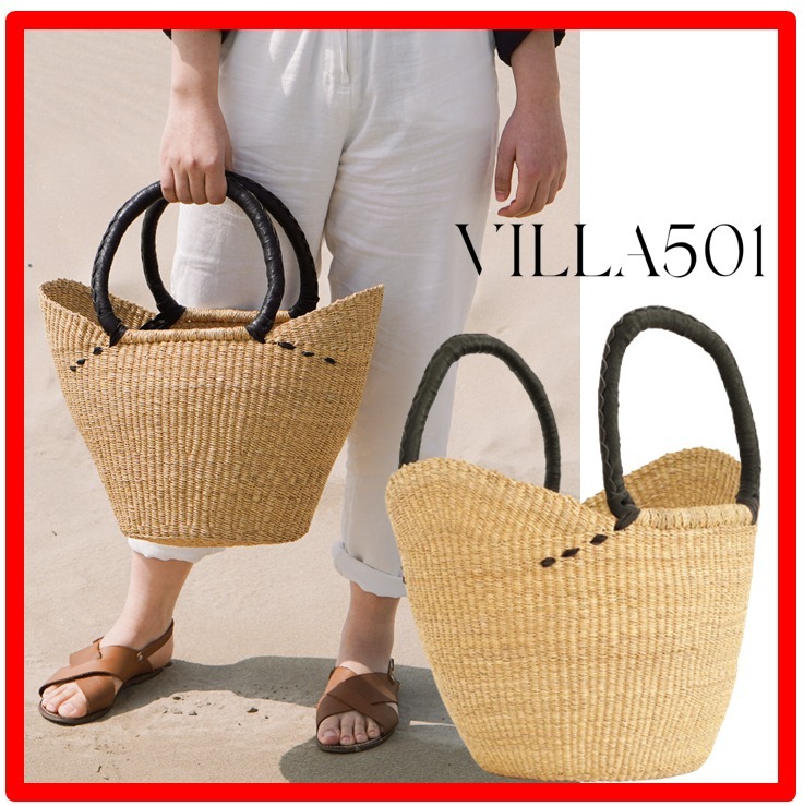 ★送料・関税込★VILLA501★Bolga Y Basket Bag L★かごバッグ★ ☆送料・関税込☆VILLA501☆Bolga Y Basket Bag L☆かごバッグ