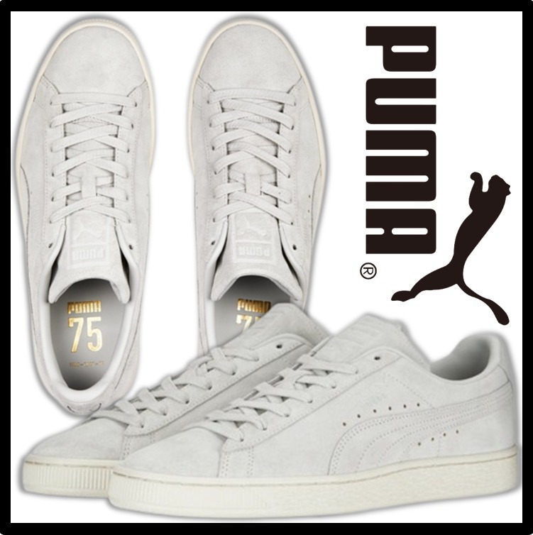★送料・関税込★PUMA★PUMA SUEDE CLASSIC 75Y GRAY★25-28cm