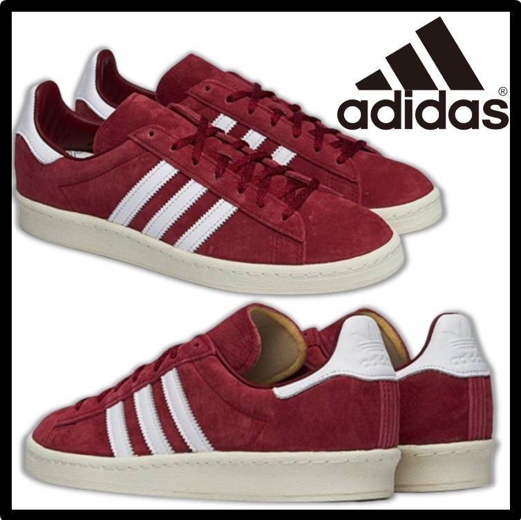 ★関税込★adidas★ADIDAS ORIGINALS CAMPUS 80S RED★22-30cm★