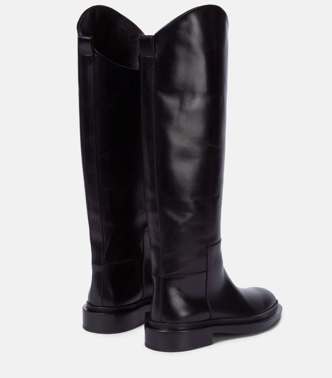 ジルサンダーJIL SANDER レザーロングブーツ 黒35 1/2(22.5cm位
